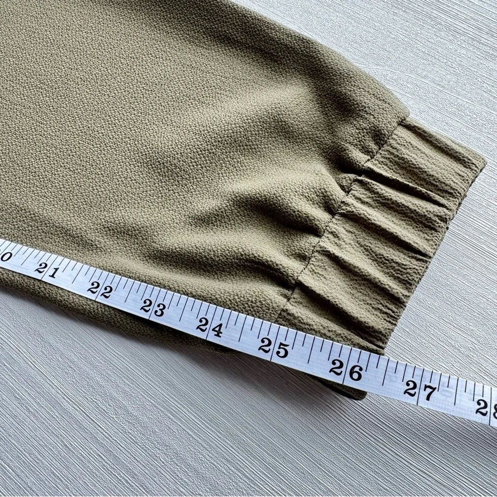 MICHAEL KORS Off Shoulder Jumpsuit XS Olive  Green Jogger Athflow‎ Casual